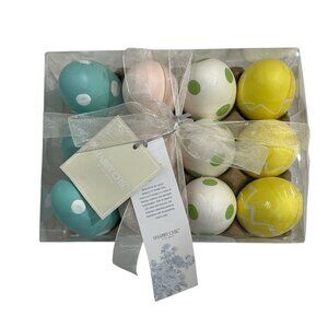 Shabby Chic Easter Eggs Pastel Colors Polka‎ Dot Tray Spring Farmhouse Decor